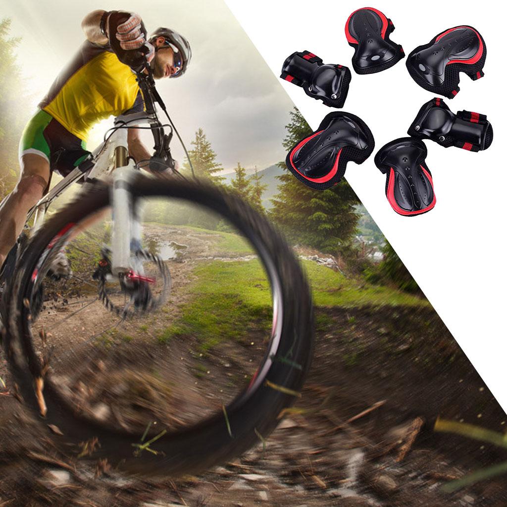 Skateboard Pads Knee Pad Protective Gear Set Wrist Elbow Safety Guard Cycling Outdoor
