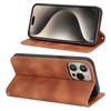 For iPhone 14 Pro Max Stand Case Magnetic Closure Skin Touch Leather Flip Phone Cover with Wallet