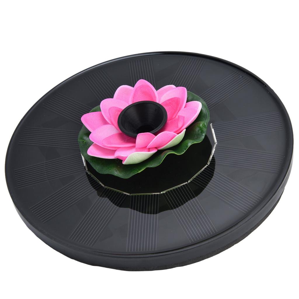 Lotus Solar Fountain Water Pump Floating Mini Solar Powered Water Fountain for Birdbaths Garden