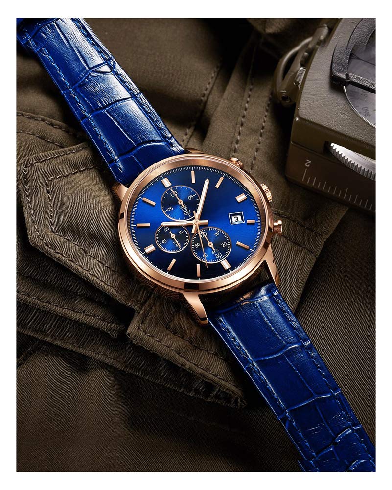Watch Genuine Leather Replacement Genuine Natural Leather Calf 10 12 Sizes 3 Buckle Colors [BINLUN] Band, Band, Leather, Pattern, Leather, Unisex,