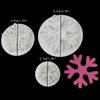 3pcs/set Snowflake Plunger Cutter Mold Fondant Cake Decoration Mould Sugar Clay Crafts Baking Tools Christmas Party Kitchen Tool