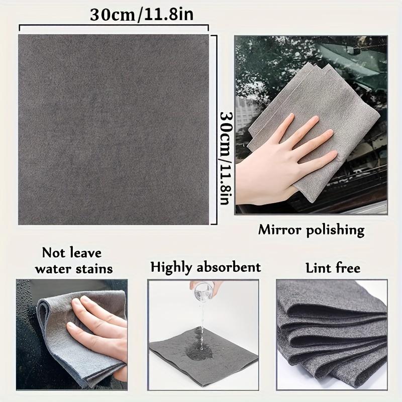 12/24PCS Magical Glass Wiping Cloth, No Water Stains, Kitchen and Household Car Wash Towels, Bathroom Mirror Special