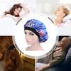 Hair Satin Bonnet For Sleeping Shower Cap Silk Bonnet Bonnet Femme Women Night Sleep Cap Head Cover Wide Elastic Band