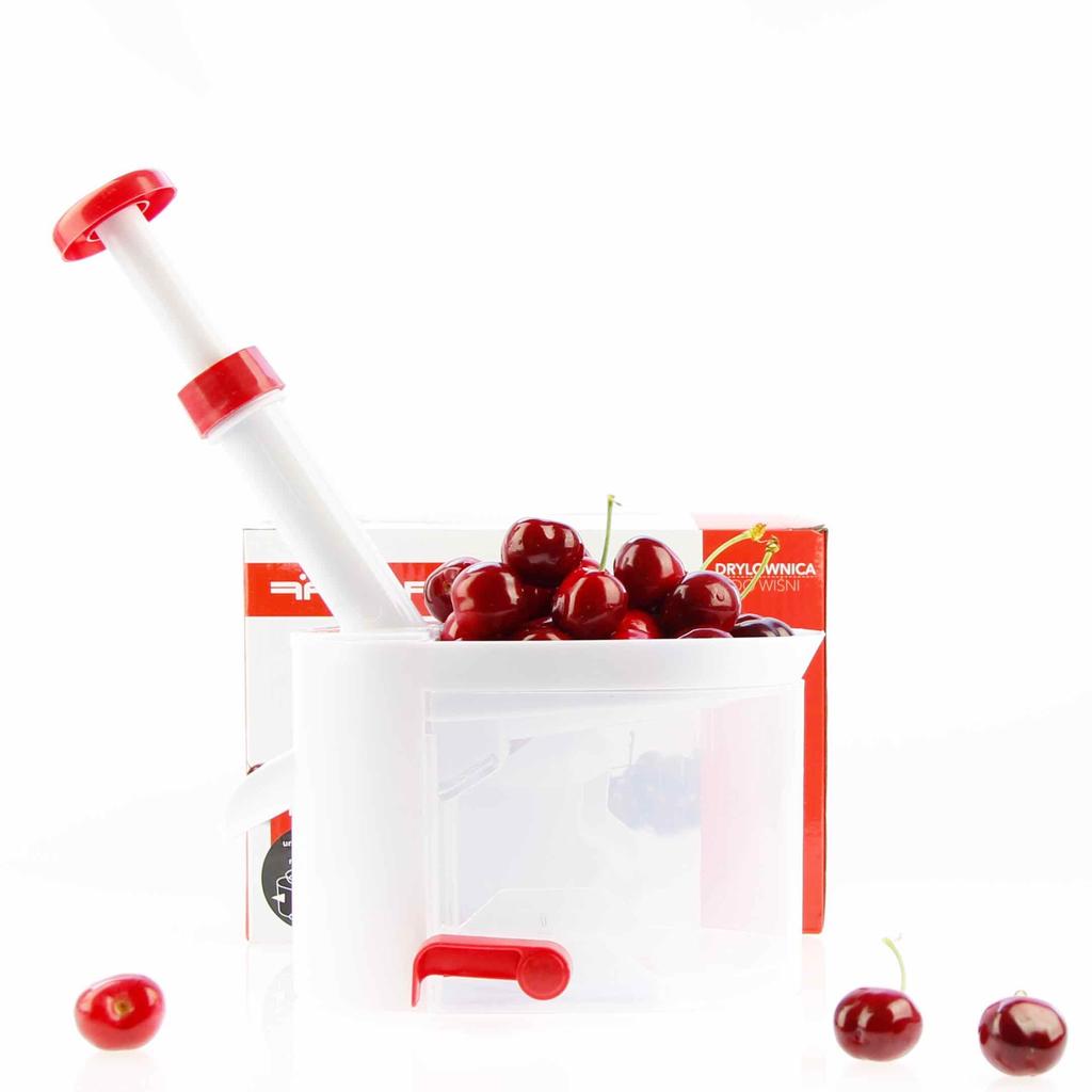 Dénoyauteur de Cerises, d'Olives et d'Olives avec Ventouse, Contenant Antidérapant