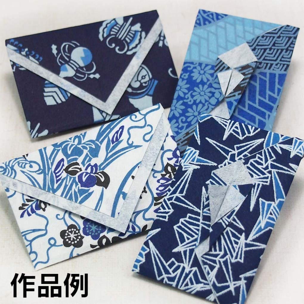 Toyo Washi Paper Aizome Chiyogami B4 4 Patterns 4 Pieces 014004