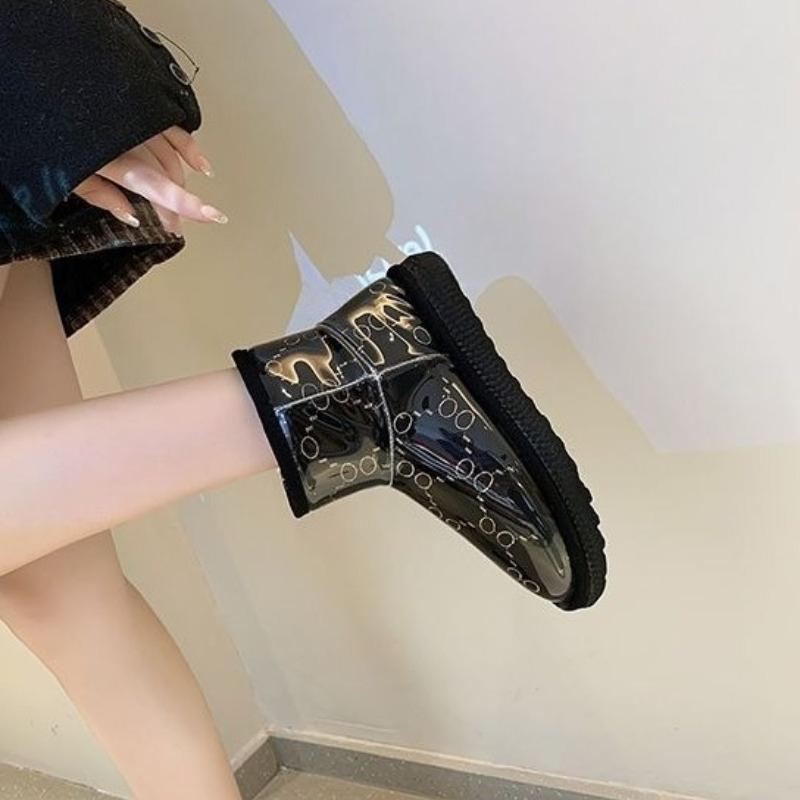 Fashion Soft Gray Waterproof Korean Style Women's Snow Boots Boot Hot Comfortable and Elegant Lamb Sale Designer Luxury Y2k Ladies Shoes