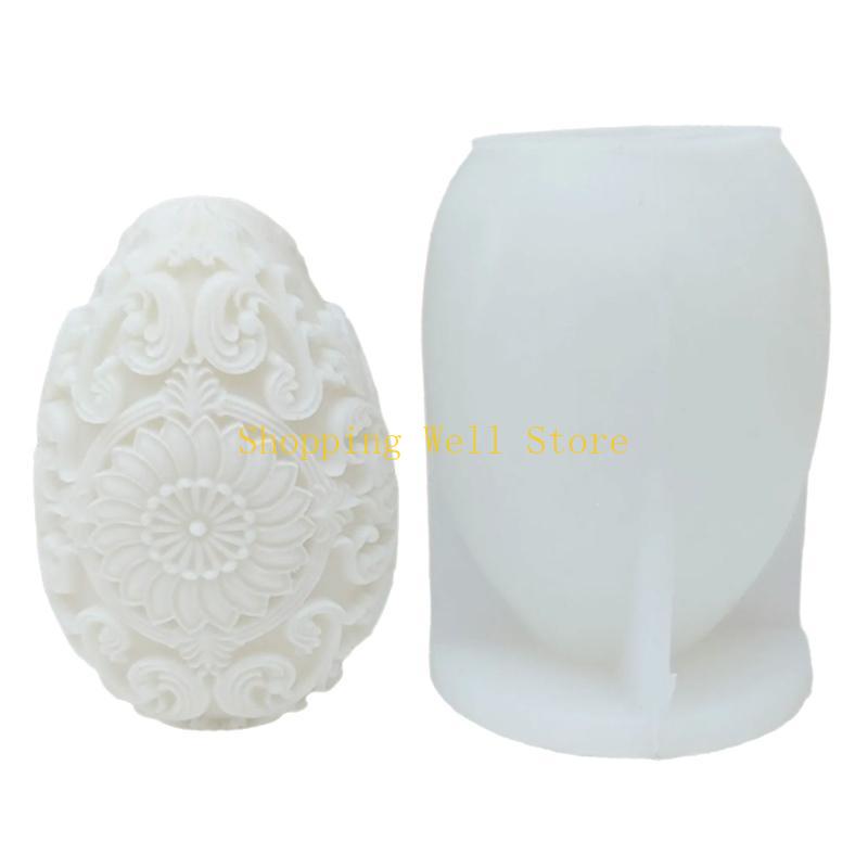 KX4B Flower Embossed Silicone Molds for Candle, Soap, Chocolate, Candy, Cake Fondant Decoration, Epoxy Resin Silicone Molds