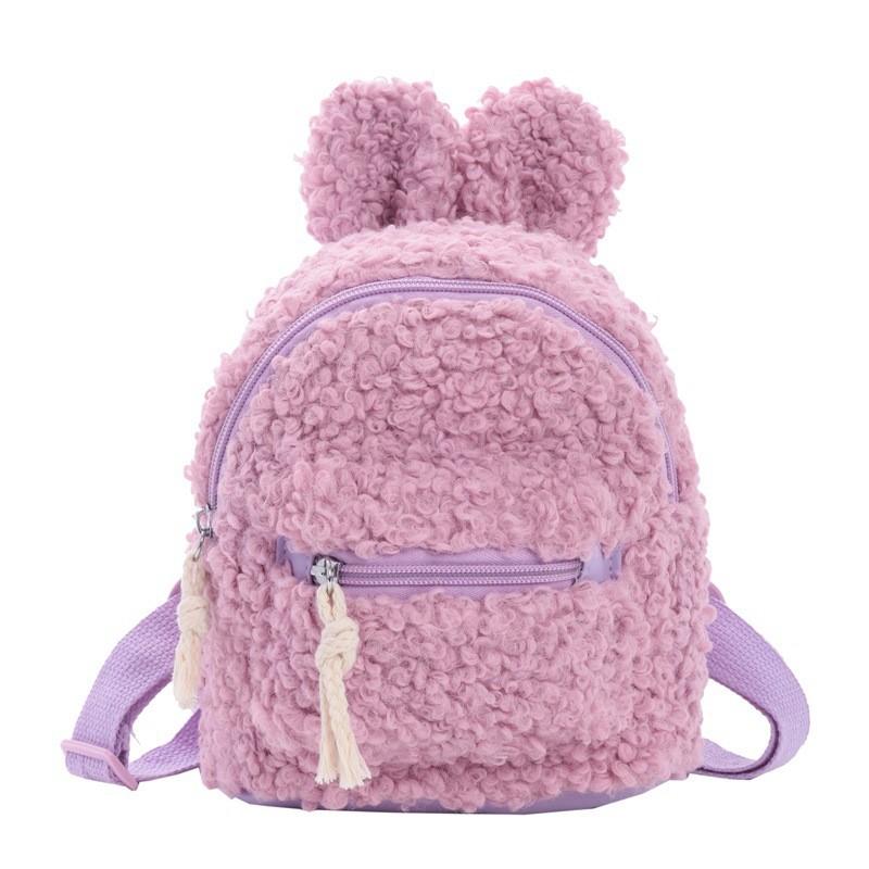 Zaino Peluche Cartoon per Bambini con Materiale Traspirante per l'Asilo