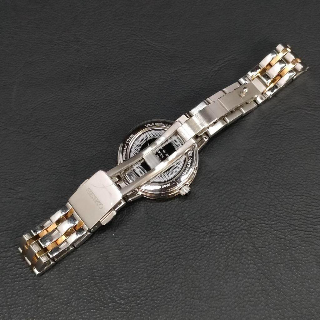 [USED] SEIKO Exceline White Gold Radio-Controlled Solar Watch