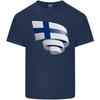 Curled Finland Flag Finnish Day Football Unisexs Light Cotton TShirt