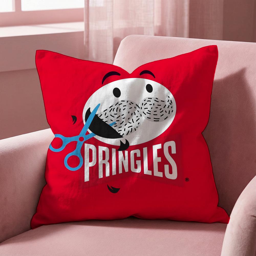 

P-pringles Decorative Cushion Cover Multi-Scene Pillow Cover for Home & Car - Reversible, Soft & Durable for Daily Use 30cmx30cm