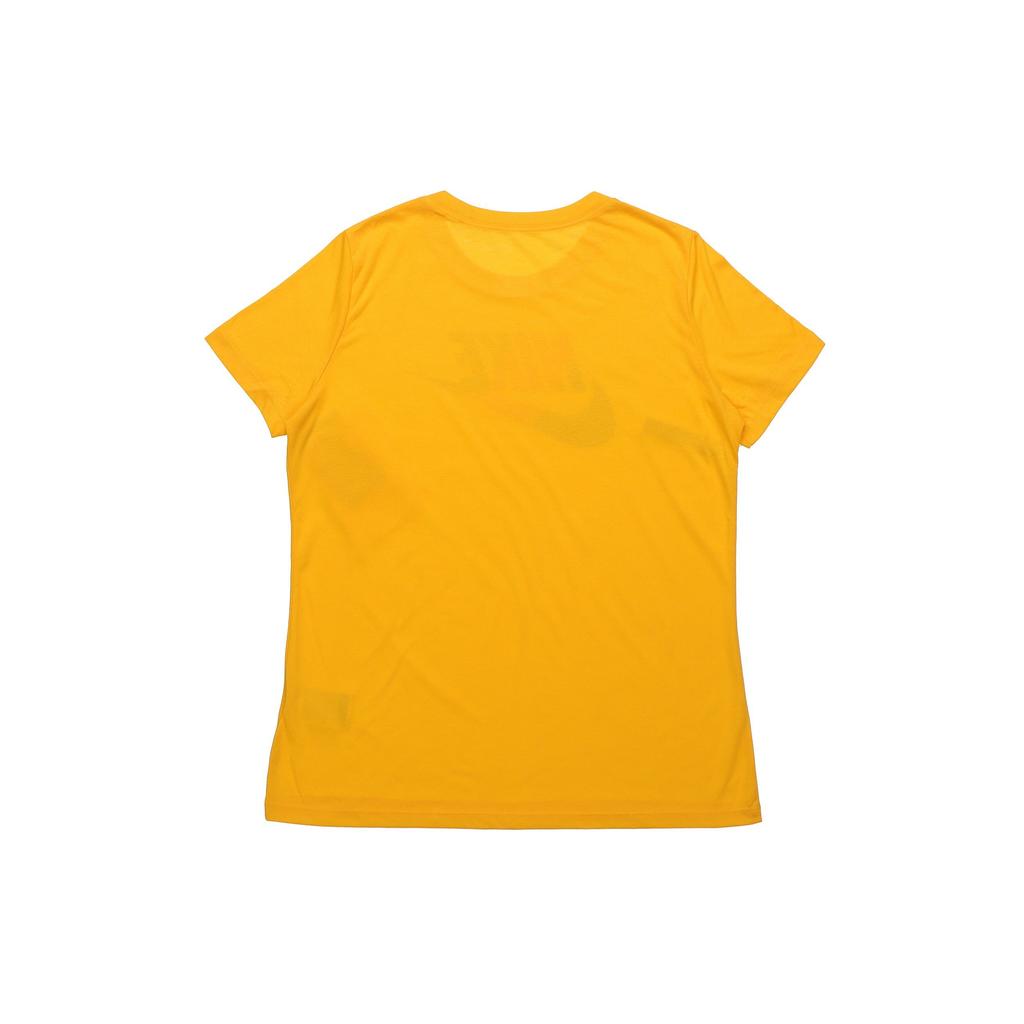 Nike Sportswear Short Sleeve T-Shirt Women Tops Yellow CQ0961-739