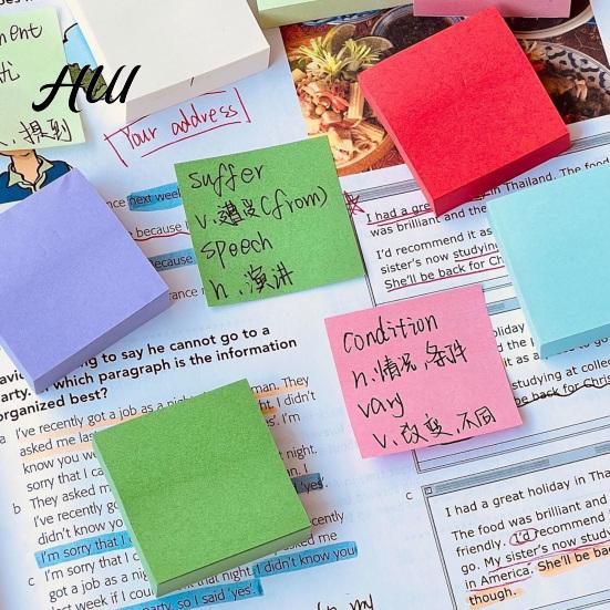 Removable Stick Notes 11 Pcs Notes, 1.5x1.5in Vibrant Colors Self-Stick Pads, 100 Sheets/Pad Memo Pads for Study Daily Organization, School