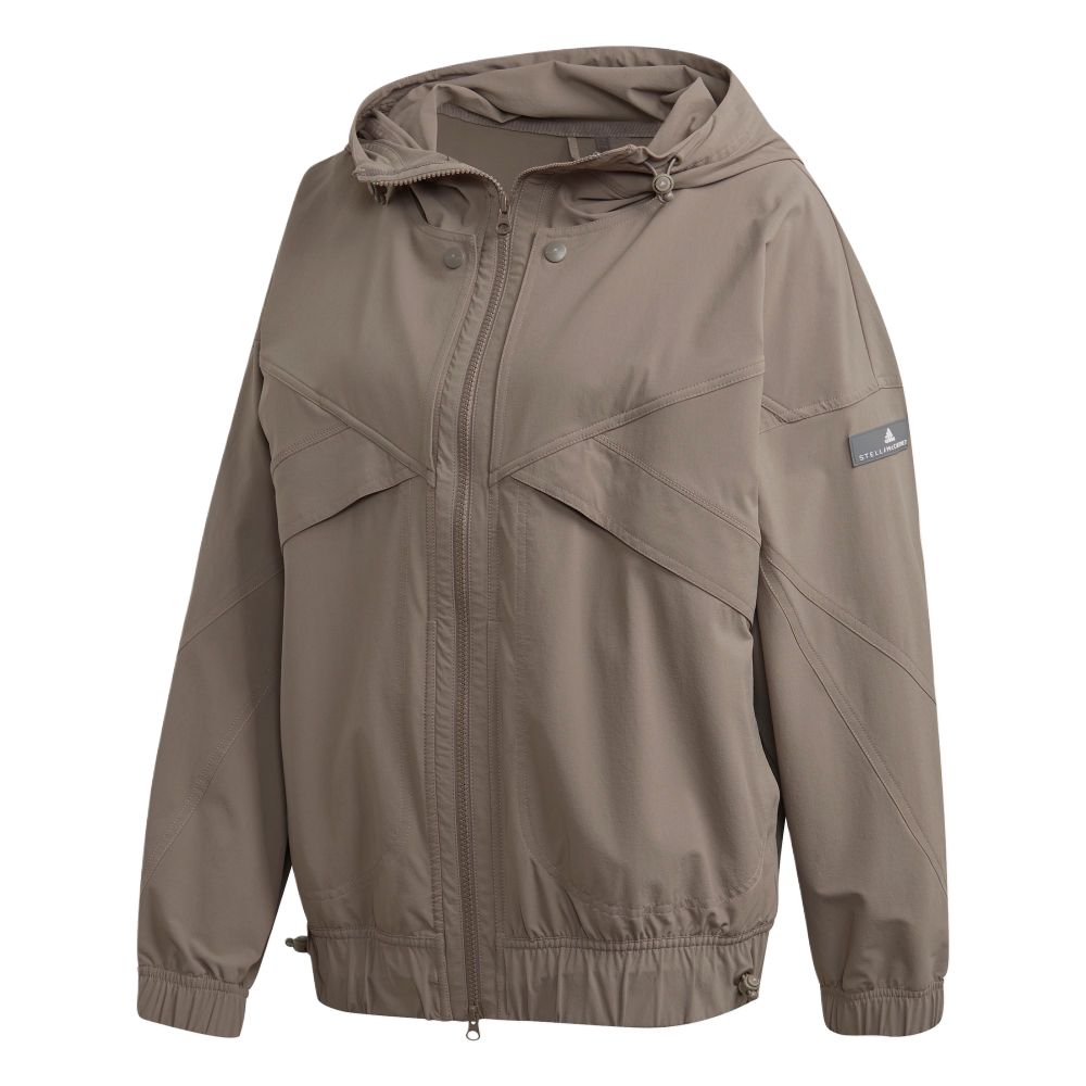 adidas Women s PERF TT Hooded Track Jacket Brown Women GC9203 XS