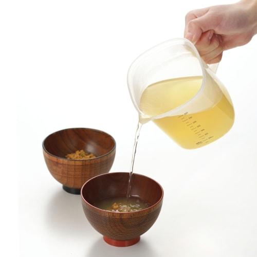 Akebono Sangyo Dashi Pot, 800ml Capacity, Microwave-Safe, Delicious Dashi, Dishwasher Safe, Made In Japan, RE-1510