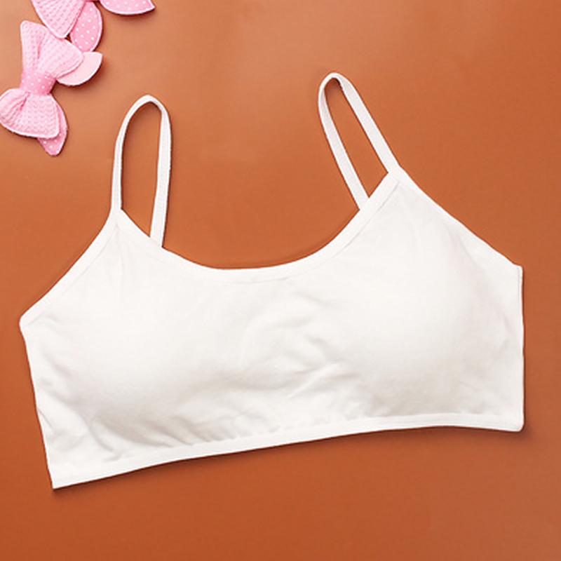 Mädchen weiche Unterwäsche Baumwolle BHs Kinder Sport Teenager Kinder einfarbige Tanktops