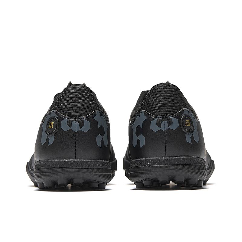 Anta Professional Training TF (Rubber Studs) Wear-Resistant Non-Slip Soccer Shoes Men Soccer Shoes Black Gray 412511121-2