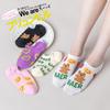 Ladies Spring and Summer New Trend Fresh Cartoon Lovely Shallow Mouth Boat Socks
