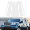 6pcs/set Car Window Door Column B C Pillar Post Cover Trim Replacement Parts For Honda Pilot/Ridgeline 2009-2015 Auto Parts