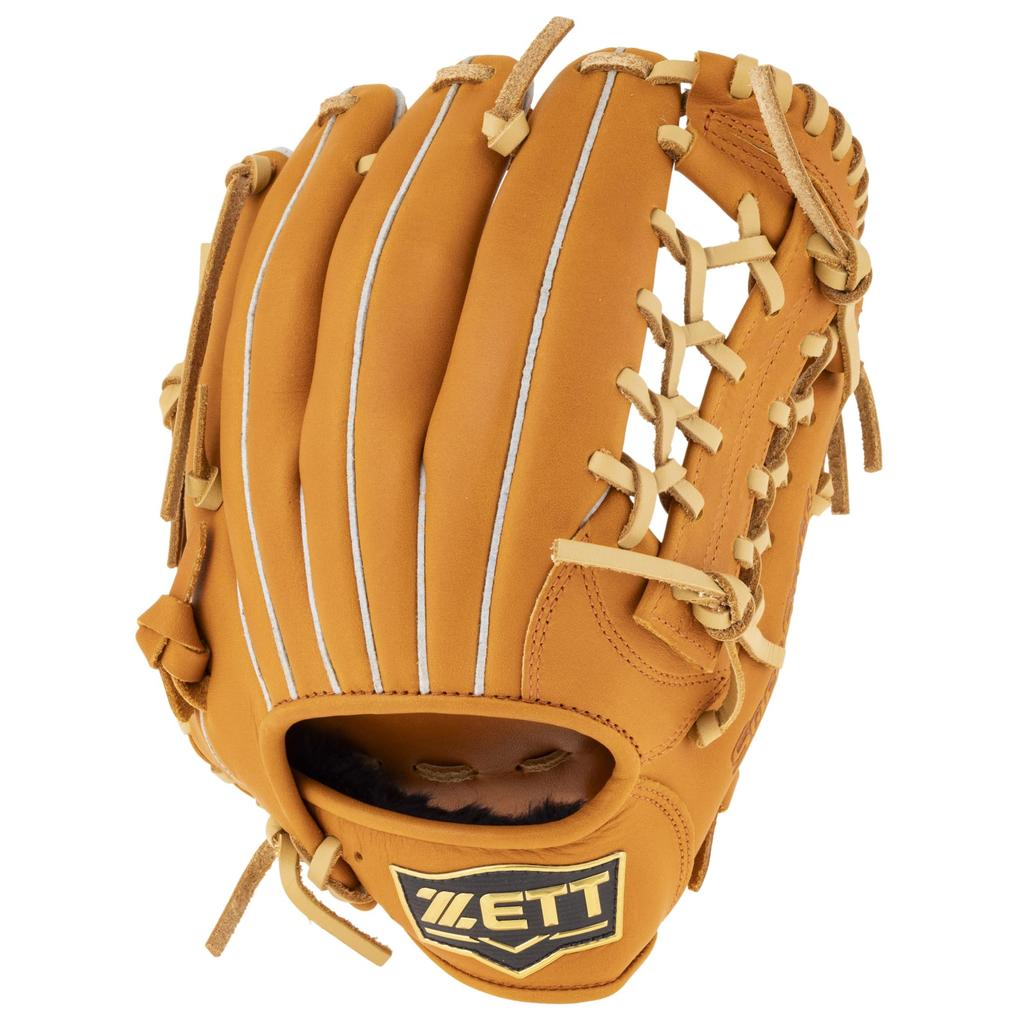 ZETT Youth Soft Steer Baseball Soft Brown x Pastel Size L heights BJG742640 Glove, All-Around, Right-Handed Throw, Brown, (For 140-155cm),