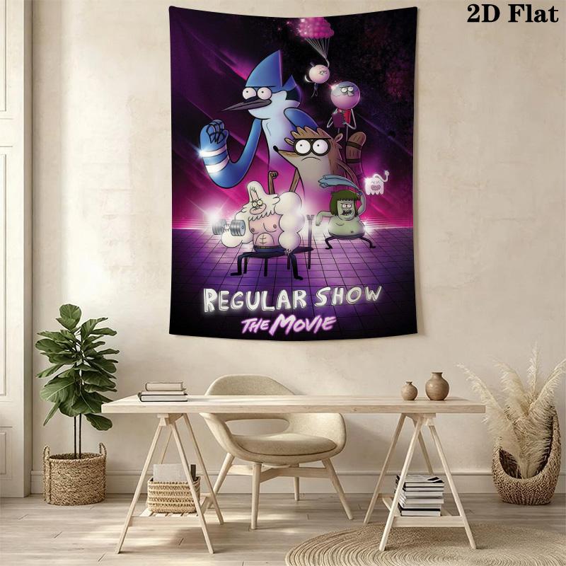 Regular Show Pattern Home Decor Tapestry, Wall Hanging, Decorative RV Wall Cloth.SGT0917173