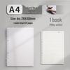 B5 Hand-Friendly Loose-Leaf A4 Junior Notebook with A5 Detachable Coil for Students