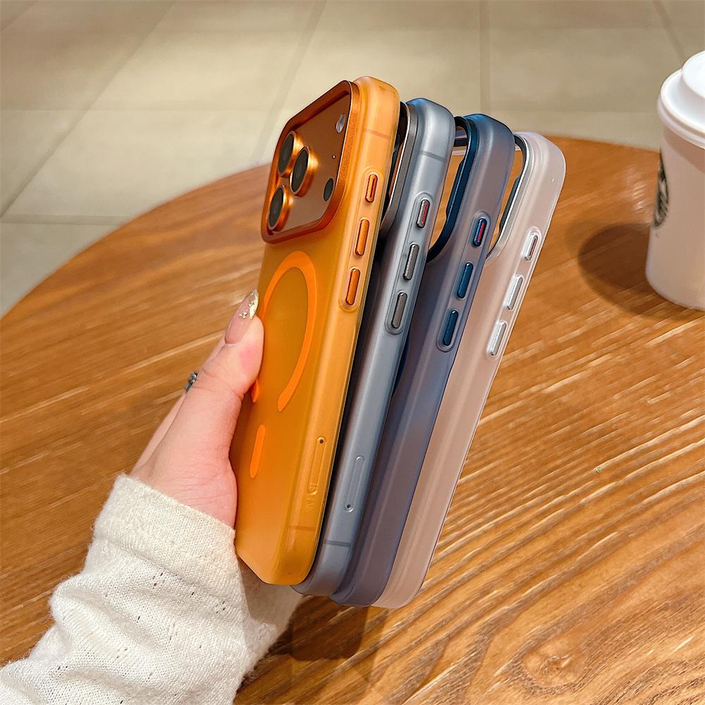 UltraThin PC Matte Clear For Magsafe Case for iPhone 17 Pro Max Air Magnetic Wireless Charge Transparent Shockproof Cover