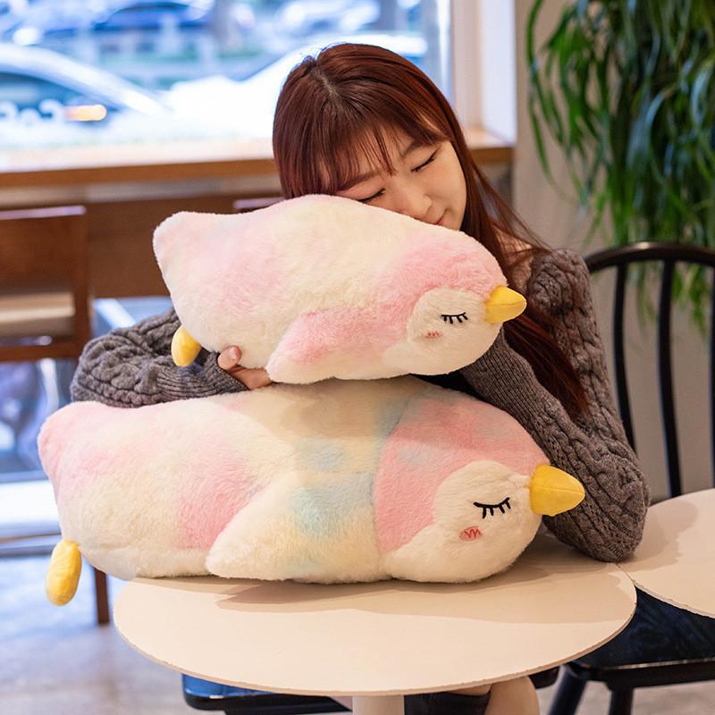 Rainbow Penguin Bandhnu Plush Toy Stuffed Animal Doll Bedroom Gift Decoration