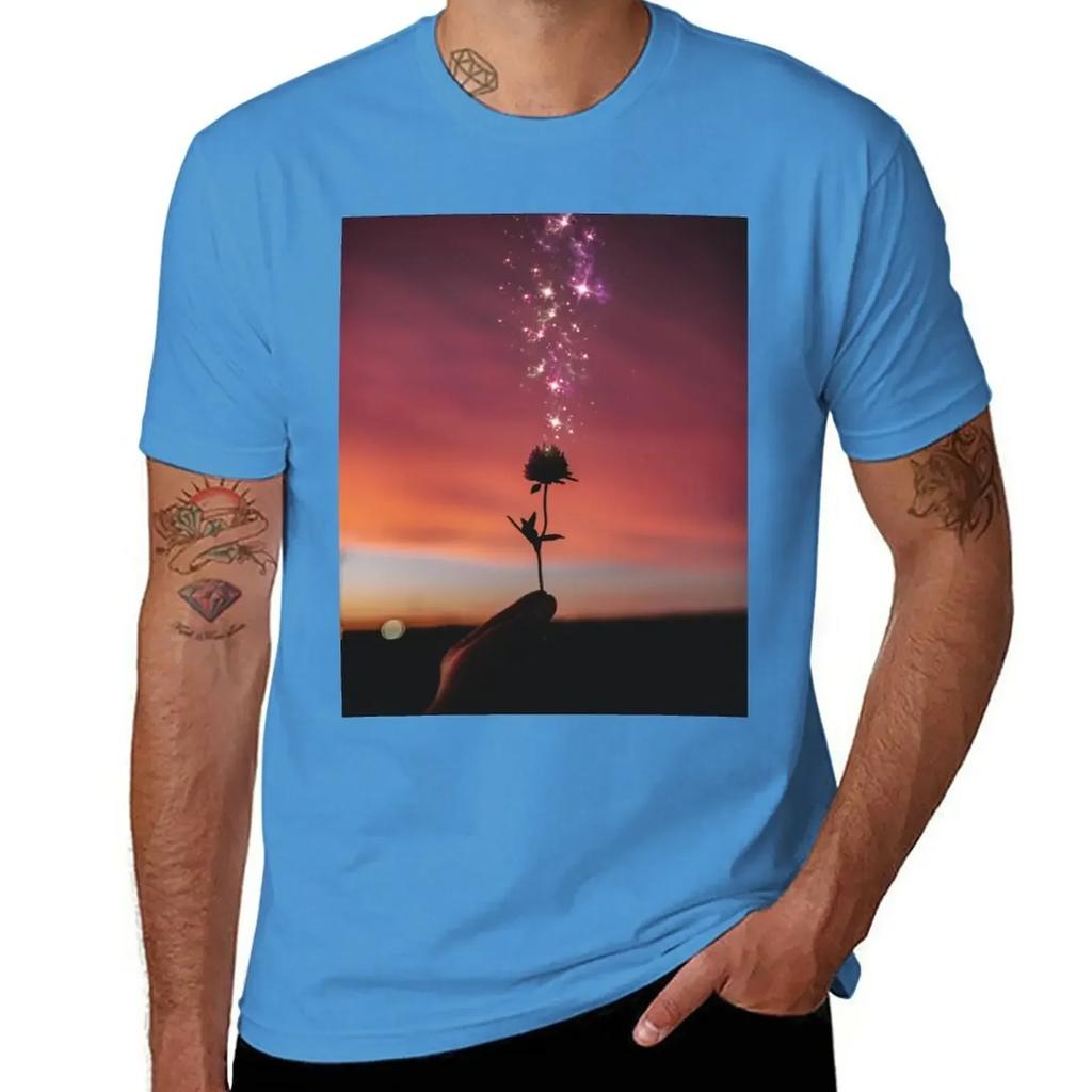 Rose At Sunset T-Shirt Quick-drying Plain Designer T Shirt Men