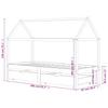 Children S Bed with Drawers Solid Pine Wood 90 X 200 Cm