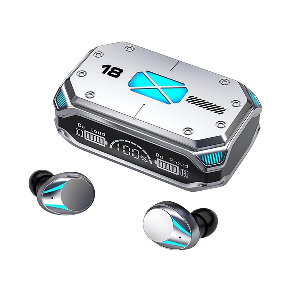 

M41 TWS Wireless Bluetooth-compatible Earphones Touch Control Noise Reduction Stereo Waterproof Headsets Earbuds With Microphone срібний