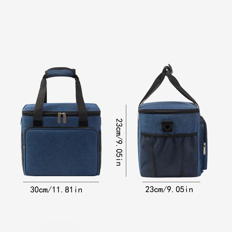 15/27L Insulated Lunch Bag Large Portable Waterproof Picnic Bag Leak-Proof Thickened Handheld Shoulder Outdoor Lunch Bag