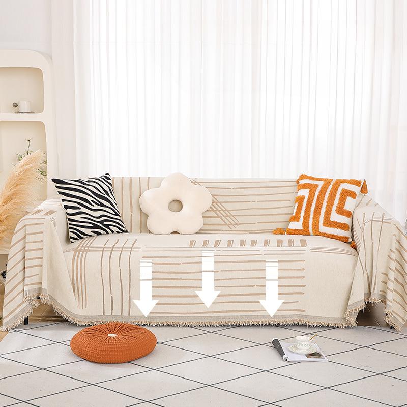 Nordic Ins Chenille Sofa Towel Knitted Bag Cover All-around Double-Sided Available All-Inclusive Sofa Cover Sofa Cover Cloth