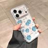 Applicable to iphone17pm blue iPhone case 16pro transparent 15/14 small fresh 13 Apple 12 soft case