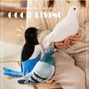 New Lifelike Bird Plush Toys Simulation White Green Pigeon Lovely Magpie Stuffed Animal Doll Pography Props Home Decor Gifts
