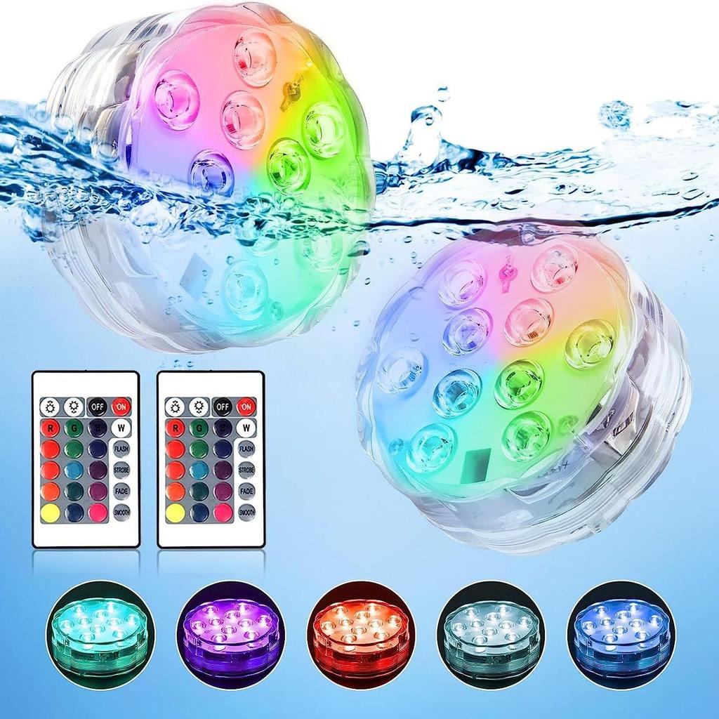 Underwater LED Remote Control Aquarium Light - Multicolor Atmosphere for Fish Tanks and Bathtubs