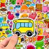 Create 50 Small Fresh And Cute Wind Stickers Diy Can Be Repeatedly Pasted Waterproof Hand Tent Goo Card Sticker