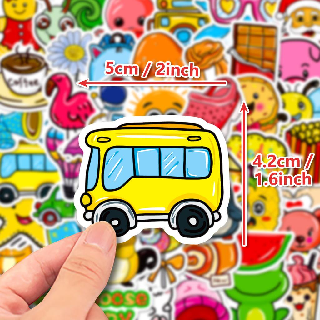 Create 50 Small Fresh And Cute Wind Stickers Diy Can Be Repeatedly Pasted Waterproof Hand Tent Goo Card Sticker