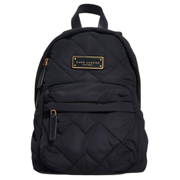 Marc Jacobs Quilted Mini Backpack Black Men Backpacks M0016679-001 Basic Set (Bag+Tag)