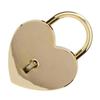 1pcs Wishing Lock Vintage Style Heart Padlock Gold Tone Heart Shaped Love Lock Metal Padlock Craft Supplies