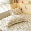 100% Cotton 2pcs Pillowcase 48x74cm Skin-Friendly and Soft Pillowcase Cover for Home Use Flower Printed Cotton Pillow Cover