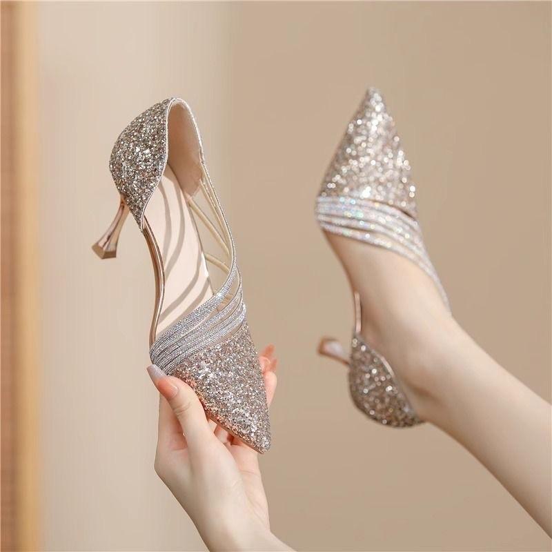 Sandals Woman Leather Velvet Shoes Suit Female Beige Low-heeled Suede Comfort Fashion Black Casual Solid Rubber Fabric Flock 34