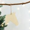 30 Pack 4 Inch Wood Horse Head Cutouts Unfinished Wood Horse Head Crafts Wooden Horse Head Hanging Ornaments DIY Horse Head Craft Gift Tags for Home
