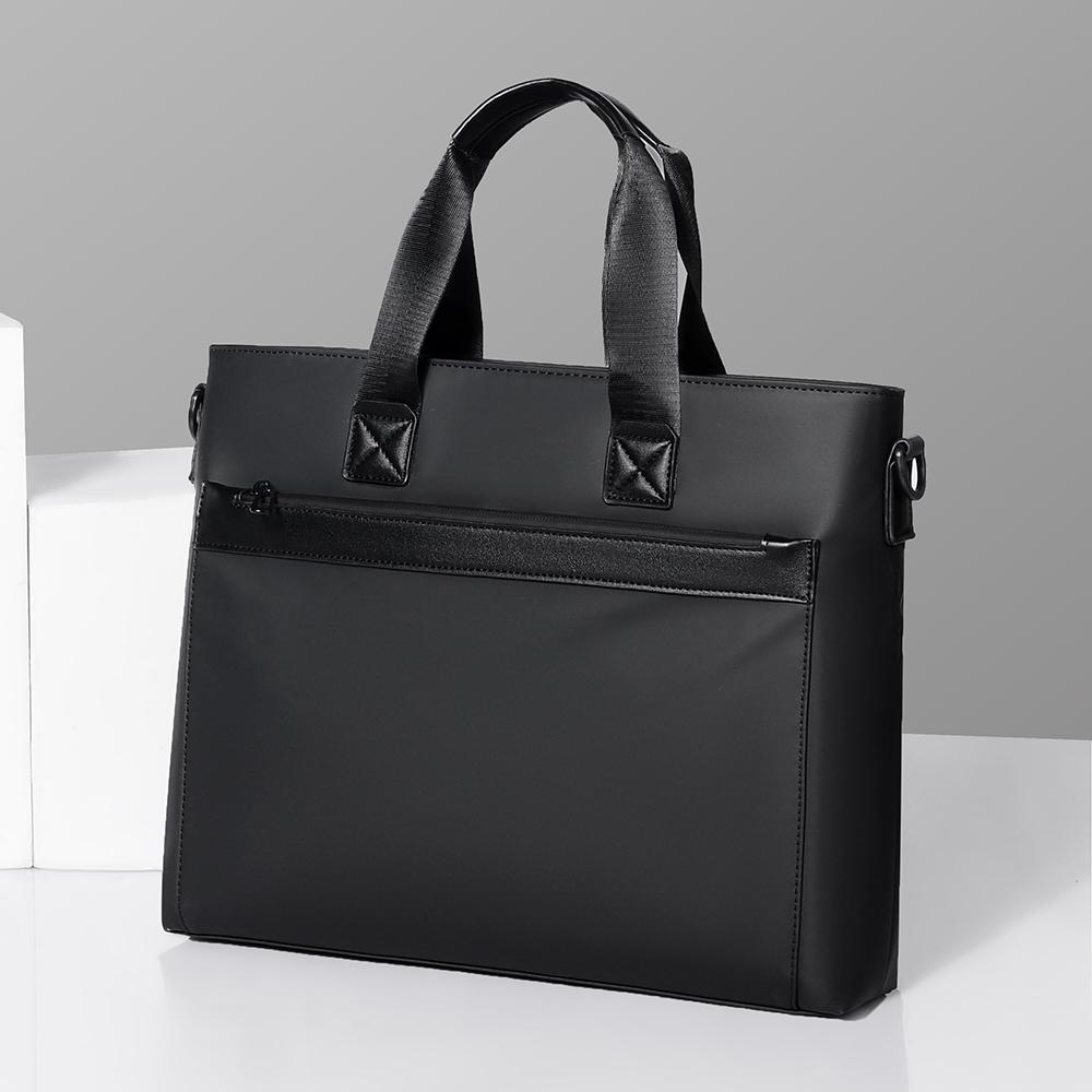 Men's Business Briefcase Large Capacity Shoulder Bag Crossbody Bag