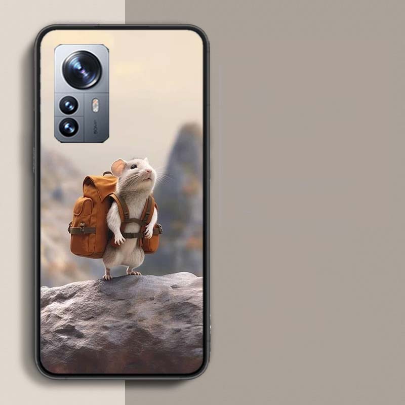Cute Hamster Phone Case For Redmi Note 13 Pro Plus 14 Pro+ 12S 12 11S 11T 11E 11 10S 10 9S 9 Xiaomi Capa TPU