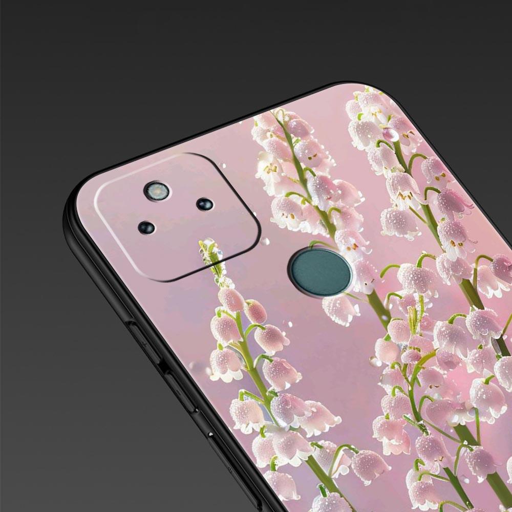 Lily Of The Valley Clear Floral Phone Case Cover for Google Pixel 10 9 8 7 6 9A 8A 7A 6A Pro Shockproof Soft TPU 10 Pro XL Shell