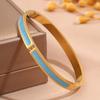 Hot-selling titanium steel bracelet, girls' high-end sense of fashion, popular light luxury in Europe and the United States, Gypsy star love diamond 