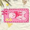 Pink little bear cute cartoon pattern polyester microfiber beach towel is highly absorbent, suitable swimming and beach outings