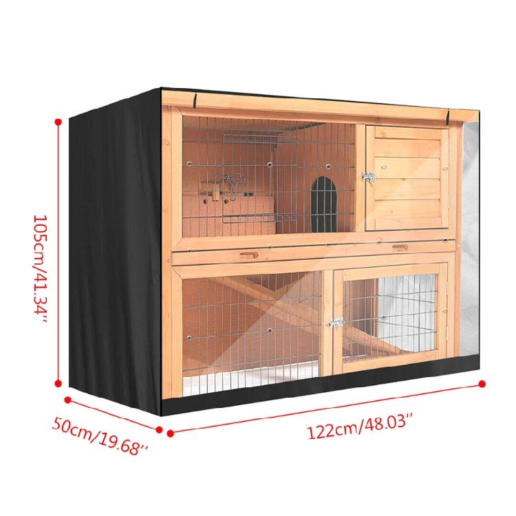 Cubierta Ligera de Tela Oxford para Jaula de Conejo Mascota para Jaulas de Alambre para Mascotas de 7x7x14 pulgadas