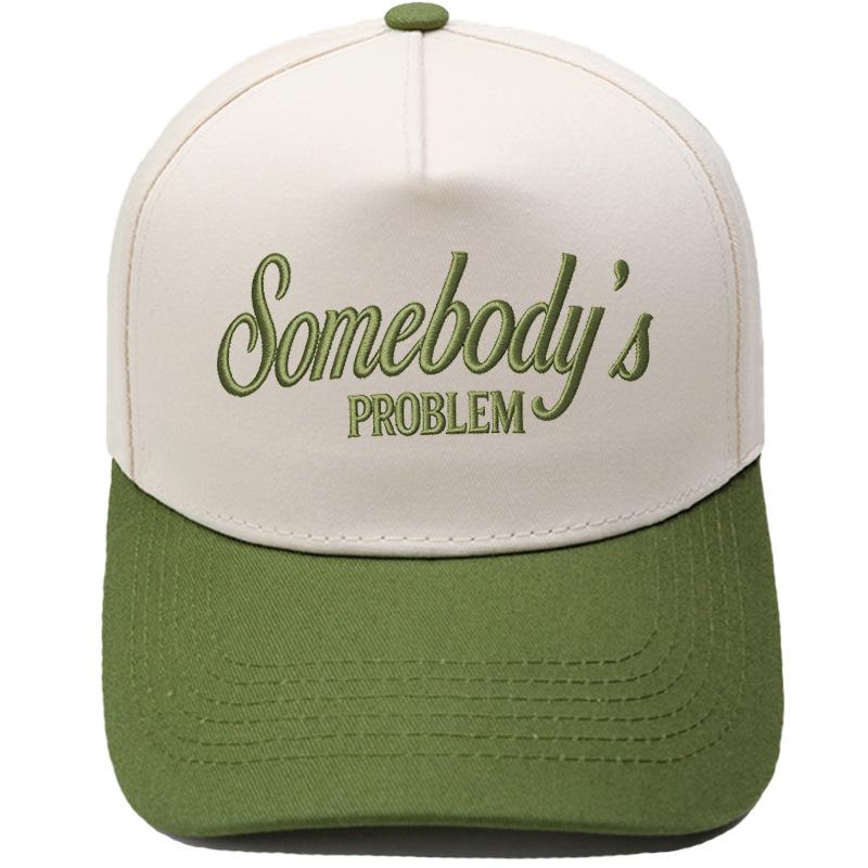 Somebody's PROBLEM fun embroidery color matching truck driver hat men's and women's sunshade dad hat